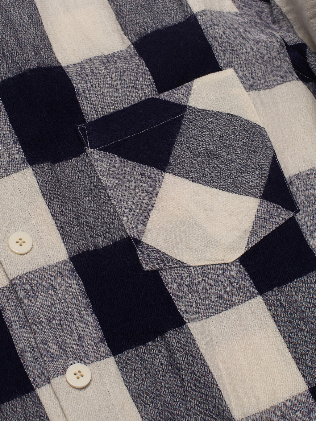 Navy & Bone Large Plaid Flannel Shirt