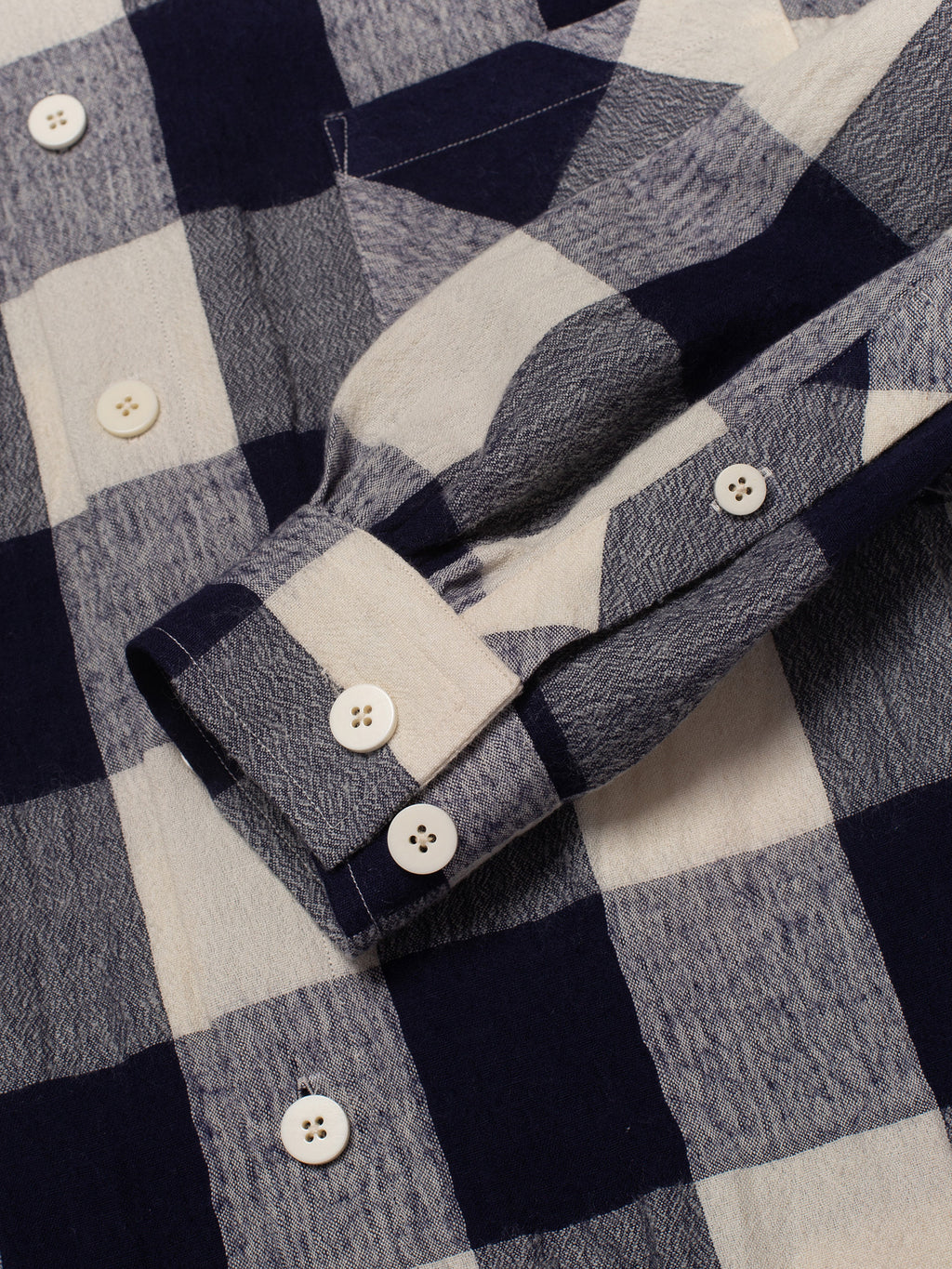 Navy & Bone Large Plaid Flannel Shirt