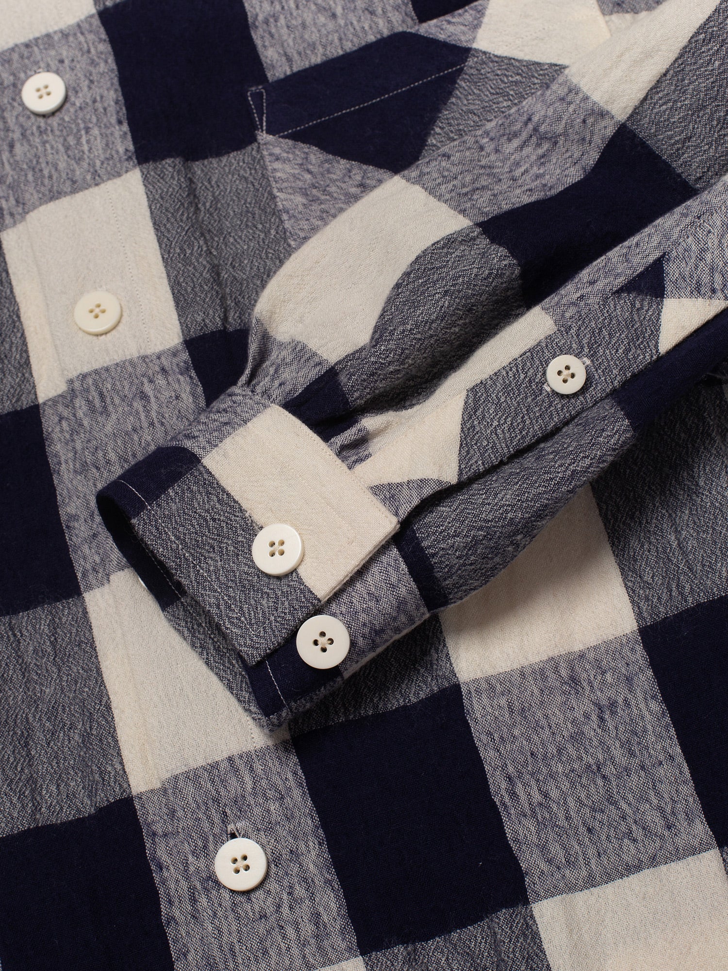 Navy & Bone Large Plaid Flannel Shirt