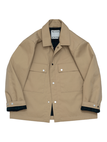 Classic Beige Japanese Workwear Jacket