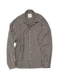 Black & White Small Plaid Flannel Shirt