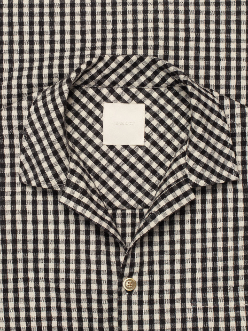 Black & White Small Plaid Flannel Shirt