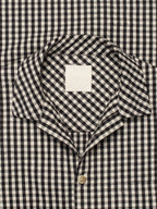Black & White Small Plaid Flannel Shirt