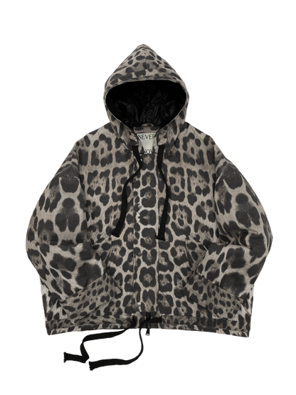Snow Leopard Oversized Hooded Jacket – NEVER KNOW