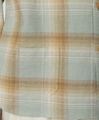 Slate Blue & Sand Plaid Flannel Shirt