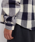Navy & Bone Large Plaid Flannel Shirt