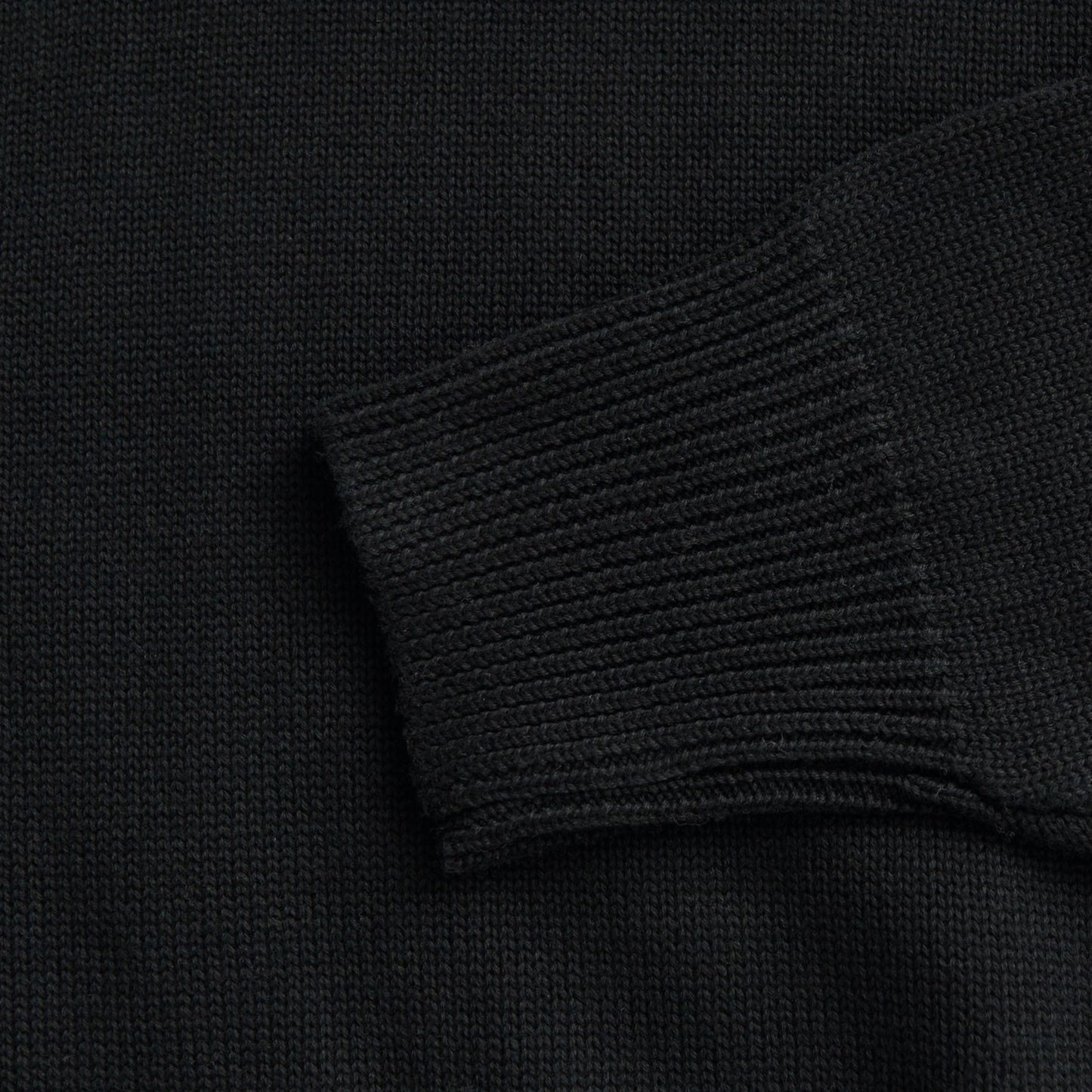 Caravaggio Black Cotton Crew Neck Sweater